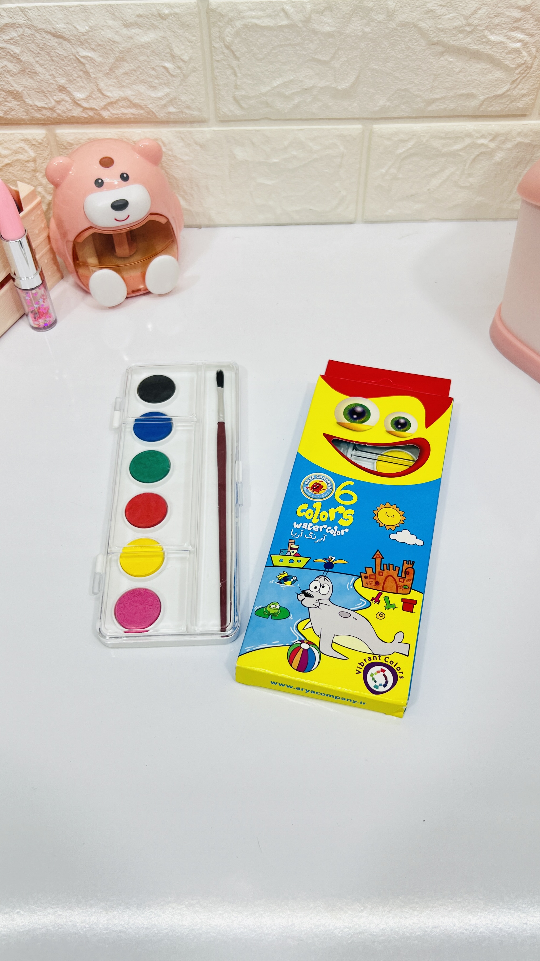 آبرنگ 6 رنگ آریا